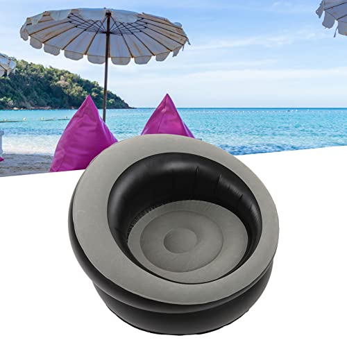 Inflatable Chair, Air Sofa Outdoor Inflatable Sofa Chair, Inflatable Couch Flocking Simple Sofa for Living Room Bedroom Reading Room Camping Offi
