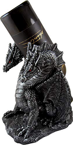 Outstanding Fantasy Wine Bottle Holder Figure - Home Decor Sculpture Decoration with Amazing Detail - Decorative Drinks Rack - Gothic Polyresin S