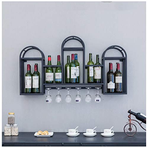 Metal Wrought Iron Wall-Mounted Wine Glass Holder Creative Living Room Display Storage Storage Champagne Glass Wine Glass Goblet Holder Bracket W