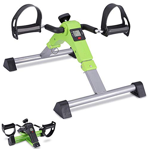ALREMO HUANGXING - Foldable Mini Pedal Exerciser Bike, Leg Exerciser Stroke Hemiplegia Rehabilitation Fitness Workout Equipment Pedal, Ideal for