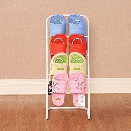 LILIKY Simple Shoe Rack, Household Toilet Drainage, Multi-layer Slipper Rack, Space-saving Shoe Storage Rack (Color : Schwarz)