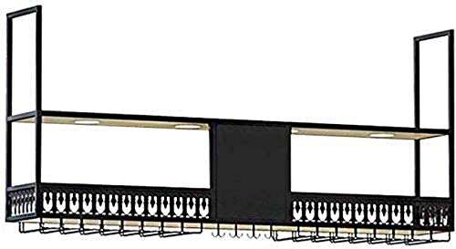 EYLINK Wine Racks,Wall-Mounted Wine Rack Hanging Wine Glass Rack Ceiling Decoration Shelf for Bars,Restaurants,Kitchens Bar Floating Shelf Ceilin