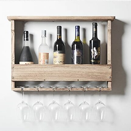 Wall Wine Rack, Wall Hanging Wine Bottle Rack, Restaurant Wall Decoration Holder, Shelf， Restaurant or Cafe Tableware Bottle Storage