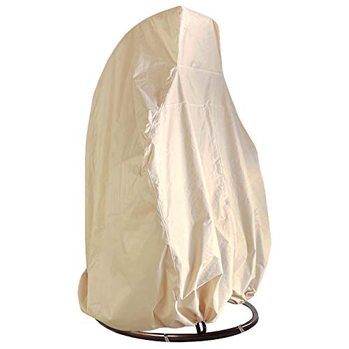Premium Double Egg Chair Waterproof Cover Patio Hanging Chair, Heavy Duty, Windproof, Rip Proof, 600D Oxford 232 x 203cm with Lock and Zipper, Ga