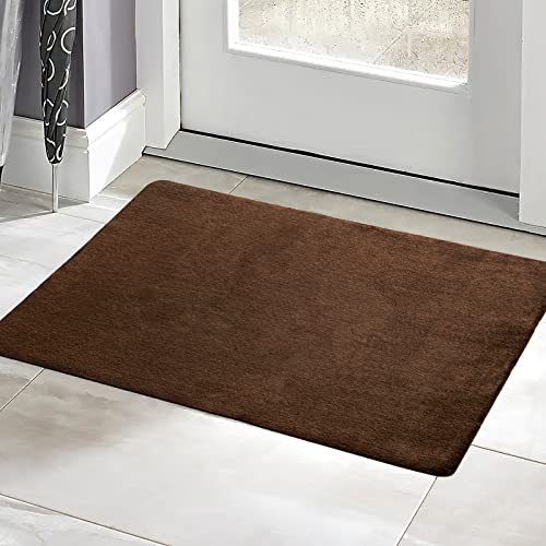 MIULEE Door Mat Indoor and Outside Front Door Mat Washable Ultra-Thin Doormats Dirt Trapper Door Mats Indoor Entryway Rug Non Slip Door Rugs Abso