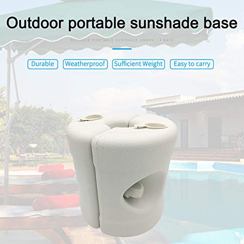 MOVKZACV Plastic Gazebo Leg Weights,Outdoors Gazebo Tent Weight Feet Drum Fill,Durable Weatherproof Umbrella Holder for Outdoors Marquee, Party T