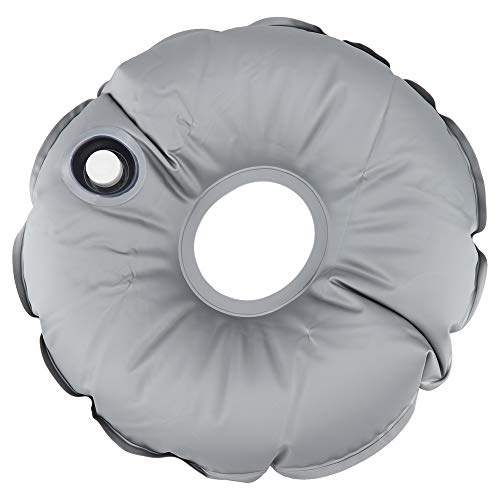 Dekaim Base Weight Block, Gazebo Weight Block, Flag Base Weight Bag, Portable Collapsible Round, Filled with Water Outdoor Umbrella Feather Flag