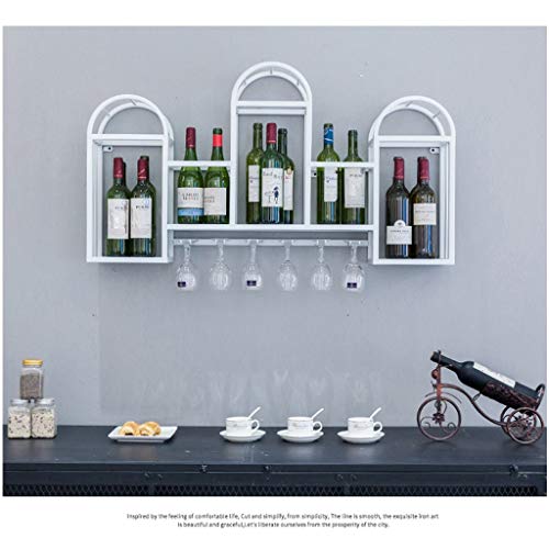 Metal Wrought Iron Wall-Mounted Wine Glass Holder Creative Living Room Display Storage Storage Champagne Glass Wine Glass Goblet Holder Bracket W