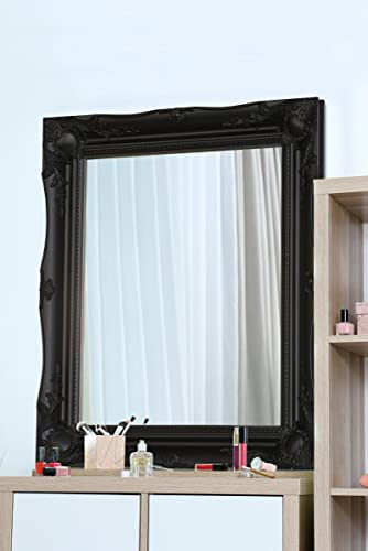 MirrorOutlet Large Black Mirror Classic Ornate Style 26 X 22 ",829167900