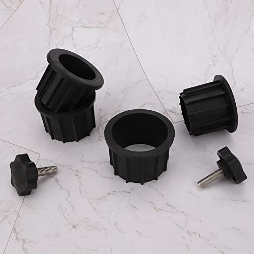Kingovalley 4 Pcs Umbrella Base Stand Replacement Parts, Patio Umbrella Stand Replacement Parts with 2 Pcs M8 M8 Thread Replacement Hand Knob for