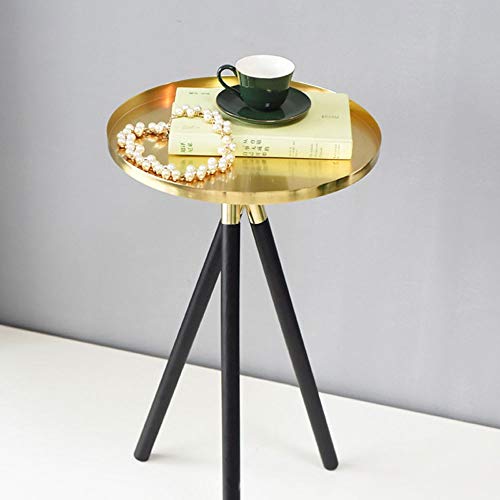 JYDQM Nordic Contracted Gold Coffee Table Creative Metal Table Wood Support Living Room Home Furniture Home Decoration Accessories