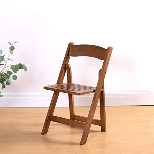 n/a Portable wooden folding chair dining chair office chair computer chair outside indoor chair banquet folding chair, Wood