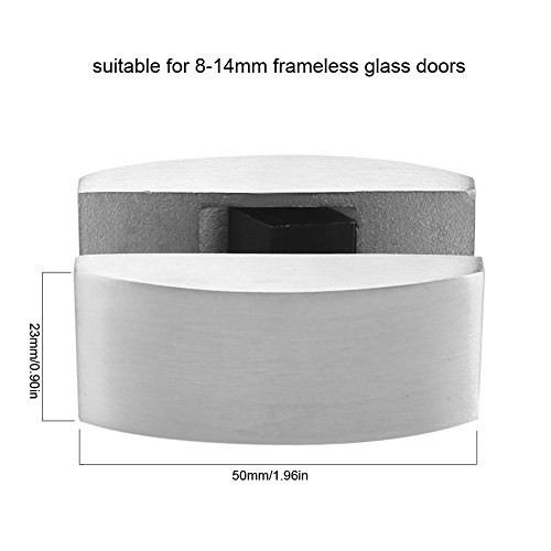 Garosa 304 Stainless Steel Floor Bottom Guide Replacement for Frameless Sliding Glass Doors