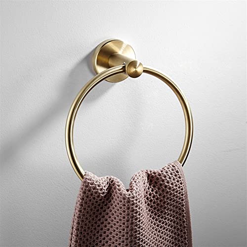 HIGOH Towel Racks,Bath Towel Holder,Bathroom Hand Towel,Brushed En Towel,Nordic round Towel Rack,Modern Style Bathroom Towel Hanger