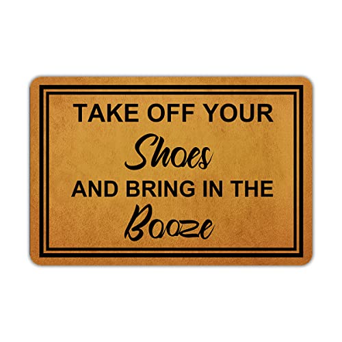 Front Door Mat Welcome Mat Sorry We're All Peopled Out Rubber Non Slip Backing Funny Doormat Indoor Outdoor Rug 24"(W) X 16"(L)