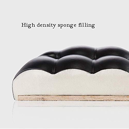 SDFGH Industrial Metal Finish 360° Swivel Adjustable Height PU Upholstered Seat Assembled Pub Home