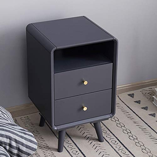 JYDQM Color Simple Bedside Table, Mini Bedroom Furniture with Two Drawers, Saving Space, Bedside Table
