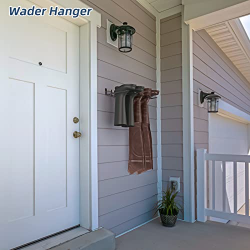 PrimZooty Boot Rack Wader Hanger Wall Mounted- (2PACK) Sturdy Metal Boot Organizer, Tall Shoe Holder for Closet, Entryway, Outdoor, Garage