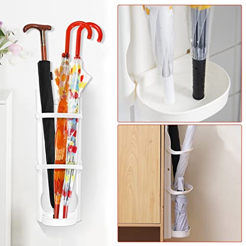 Begona Umbrella Stand Holder Indoor Umbrella Rack Hallway Wall-Mounted Umbrella Stand with Drip Tray, Umbrella Storage Fit For Long/Short Umbrell