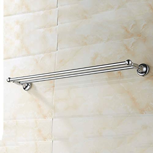 N/A Double pole Towel Rack Max Wall Mounted Anti Rust Stainless Steel Towel Holder Bathroom Kitchen Hardware Accessory