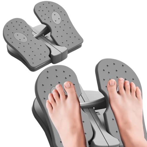 Under desk stepper folding portable mini stepper anti-slip massage leg fitness stepper suitable for weight loss, weight loss, exercise