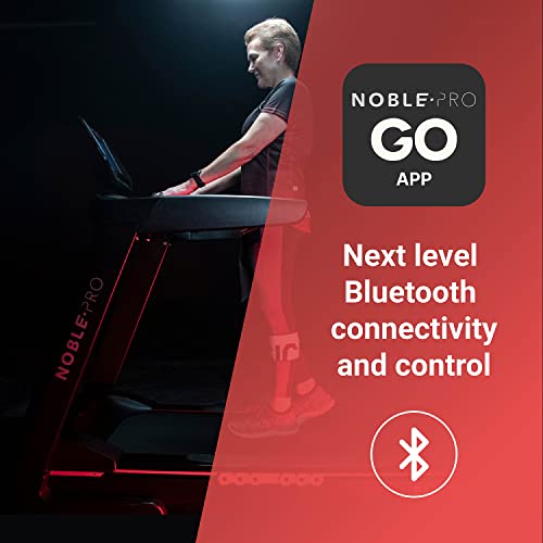 NoblePro - Elite E8i Treadmill - High Performance Treadmills For Home - Gym Equipment For Home - Running Machine With Bluetooth Connection - Blac