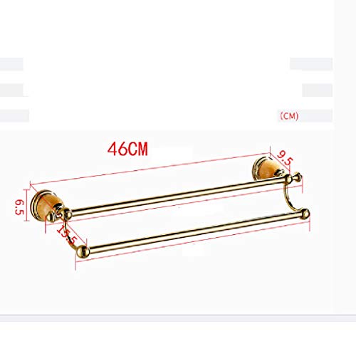 N/A Towel rack- Contemporary Towel Bar Bath Hand Towel Holder Brushed Stainless Steel Wall Mounted Bathroom Organizer (Size : 46cm)