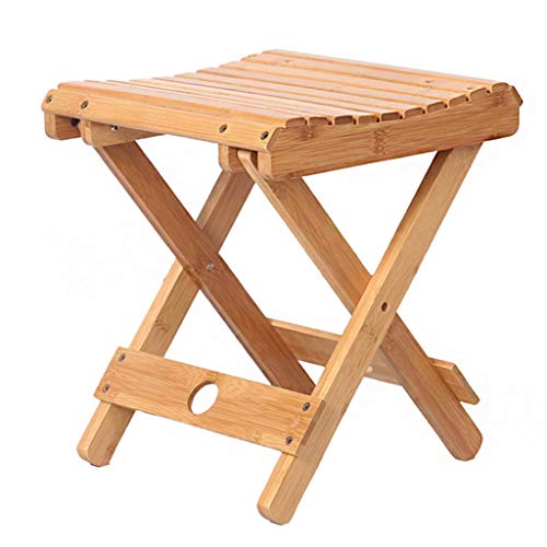 LUKEO Folding chairs- stools Portable Multi-function Small Mazar Foldable Creative Square Stool Home