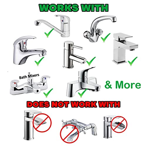 Portable Bidet Sprayer Kit - with Tap Diverter for Kitchen Sink Faucet or Bathroom - M22 x M24 Polished Chrome Faucet Adapter for Taps