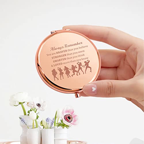 KEYCHIN Broadway Six Queens Pocket Mirror Six Wives of Henry Gift You are Braver Stronger Smarter Than You Think Compact Mirror for Musical Fans
