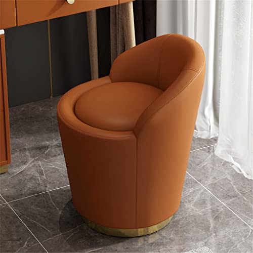 maozi Small Single Leather Sofa 360° Rotate Bedroom Dressing Vanity Chair Manicure Salon Swivel Chairs Living Room Dinning (Color : 3-pack, Size