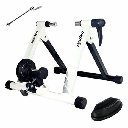 UNISKY Turbo Trainer Bike Trainer Stand Indoor Magnetic Bicycle Training Stand Quick Release Riding Stand for Mountain & Road Bike