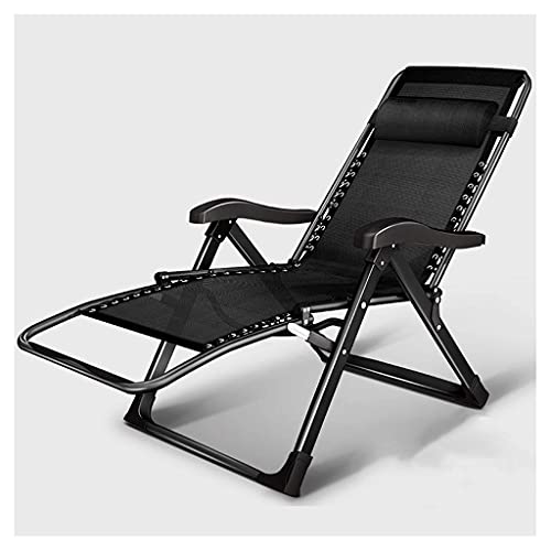 Sywlwxkq Folding Reclining Chairs, Lounger Deck Chairs, Beach Chairs, Sun Lounger, Zero Gravity Chairs, Super Width 66 CM, Beach Patio Garden Cam