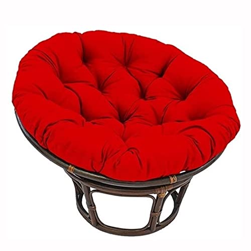 Overstuffed Papasan Chair Cushion,Outdoor Cloth Swing Rattan Chair Cushion,Oversized Round Cushion Thick Comfortable Oversized Papasan Pad(Chair