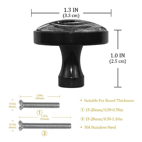 Halloween Spider Web Furniture Knobs Set of 4 for Home, Office, Kitchen, Bathroom Cabinet, Dresser and Cupboard