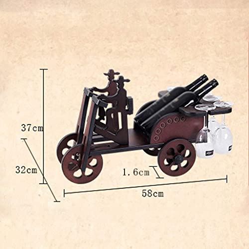 NEOCHY Solid Wine Rack, European Style Hanging Glass Wine Rack, Suitable to Be Placed at The Living Rooms, Bedrooms, Restaurants