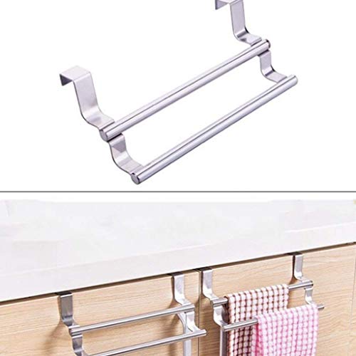 KNOXC Towel Racks,Towel Bar Towel Bar Stainless Steel Towel Hanger Kitchen Cabinet Door Pillow Bathroom Cabinet Seamless Nail-Free Hook Rod Balco