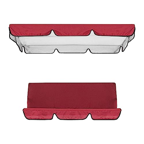 Rianpesn Outdoor Swing with Canopy, Replacement Canopy Swing for Patio 2-3 Seats, Waterproof Seat for Top Cover Outdoor Swing, Chair Covers