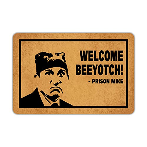 Funny Doormat Hope You Like Ms Rachel Non-Slip Outdoor/Indoor Rubber Door Mats for Front Door/Garden/Kitchen/Bedroom 23.6" x 15.7"