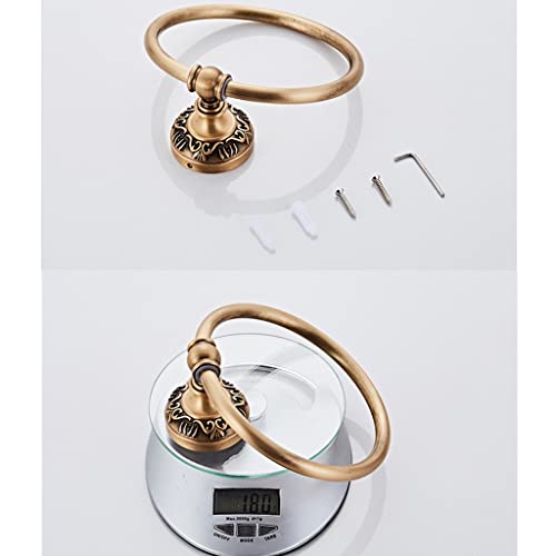 HIGOH Towel Racks,Bath Towel Holder,Bathroom Hand Towel,Antique Towel Towel Rack Towel,European Retro Bathroom Towel Hanger Wall Mount Bathroom H