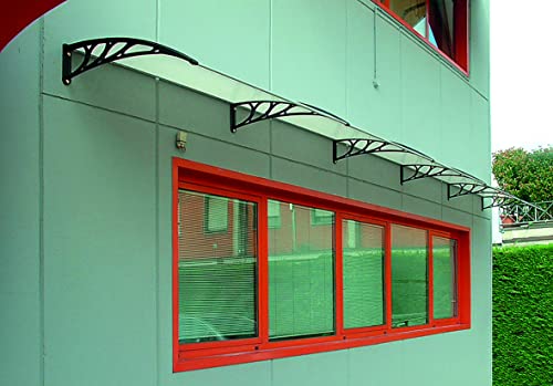 GARDEN FRIEND p1327020 Canopy ABS Depth 70 cm, Length 100 cm, Black, 70 x 100 x 5 cm