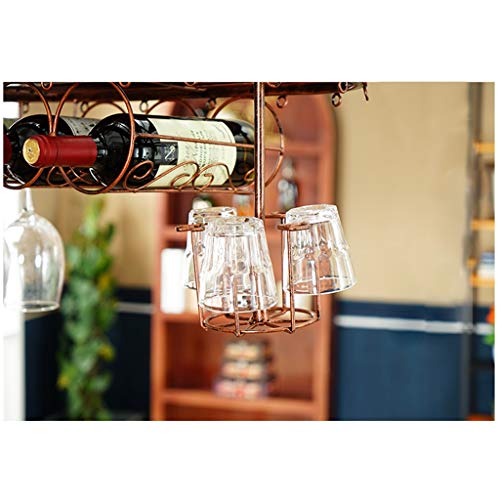 Simple Inverted Wine Rack Vintage Multi-Function Creative Living Room Display Wine Glass Holder Household Goblet Holder Adjustable Height Bar Res