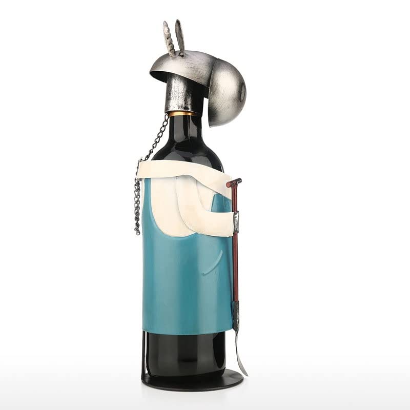 LUKEO Wine Rack Vintage Pickup Cow Wine Bottle Holder Statue or Decorative Wine Holder Champagne Whisky