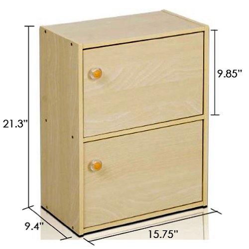 FURINNO Bookcases, Wood, Steam Beech, one size