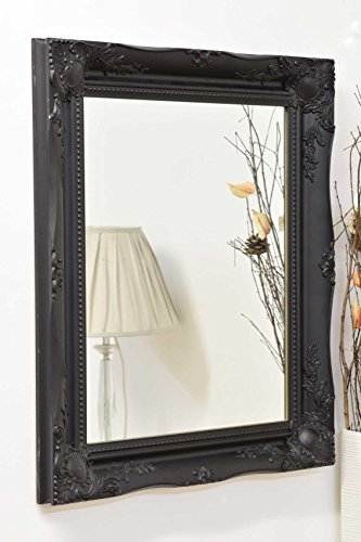 MirrorOutlet Large Black Mirror Classic Ornate Style 26 X 22 ",829167900