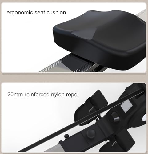 Magnetic Rowing Machine For Home Use 8-level Resistant With LCD Monitor Tablet Holder Row Machine Home Gym For 330lbs Max Capacity