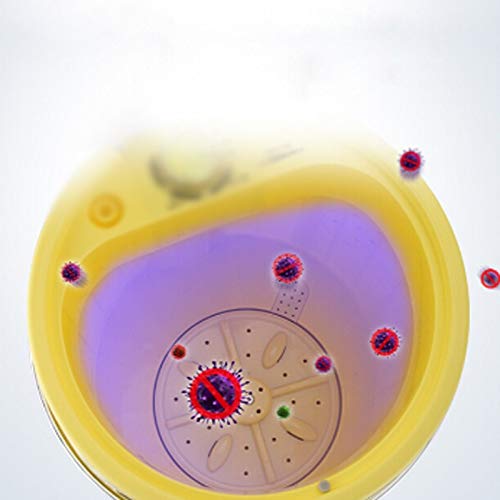 XYZMDJ Portable Washing Machine Single-barrel Baby Fully-automatic Wheel home Small Mini Washing Machine Yellow Mini Barril