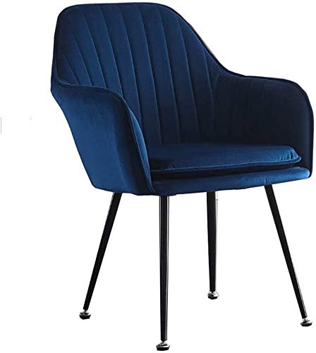 Modern Kitchen Dining Room Chairs Dining Chairs Velvet Armchairs With Legs And Metal Back For Living Room Bedroom Kitchen Furniture (Color : Dark