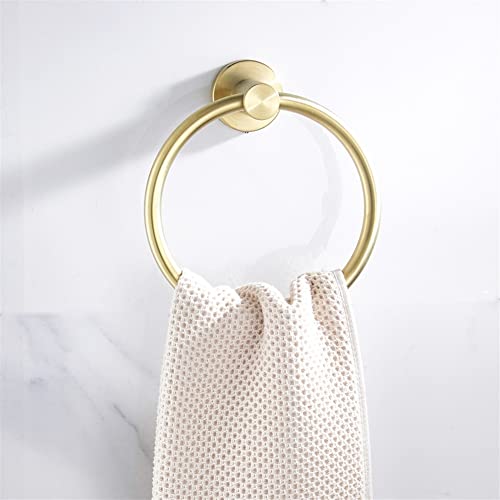 HIGOH Towel Racks,Bath Towel Holder,Bathroom Hand Towel,Brushed En Towel,Nordic round Towel Rack,Modern Style Bathroom Towel Hanger