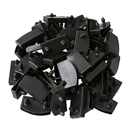 Bed Caps Holders 55mm Plastic Bed Slat Caps Replacement for Holding Bed Black Pack of 50